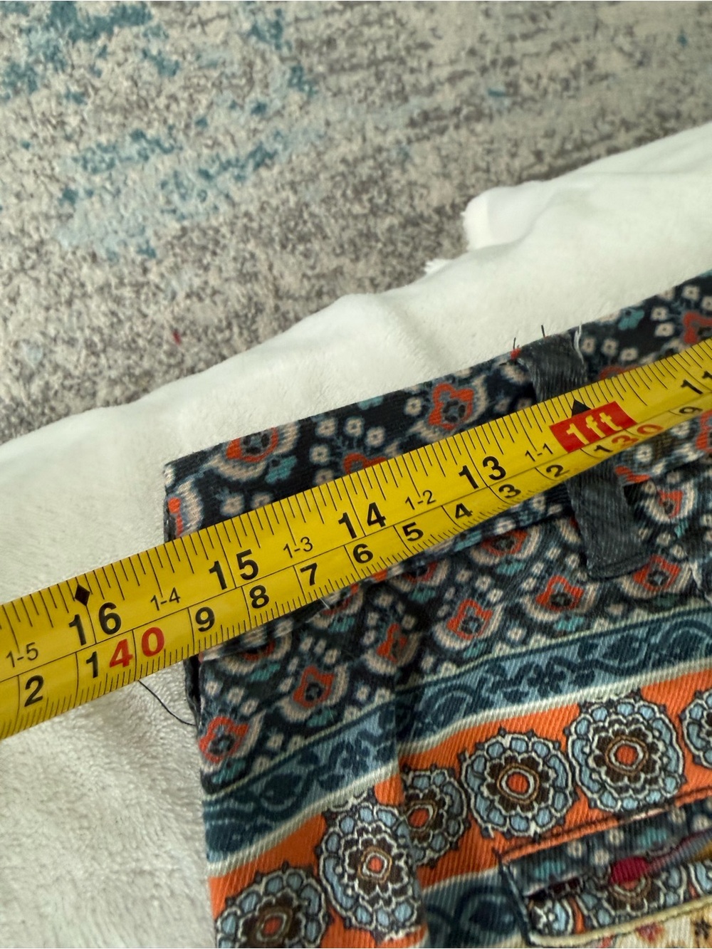 Johnny Was floral and paisley print straight-leg pants Size 6 D96 - Picture 8 of 8